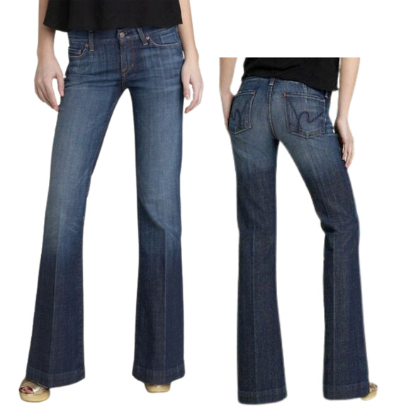 COH Denim - COH Citizens of Humanity Medium Wash Low Waist Full Leg Jeans Faye #003 Size 29